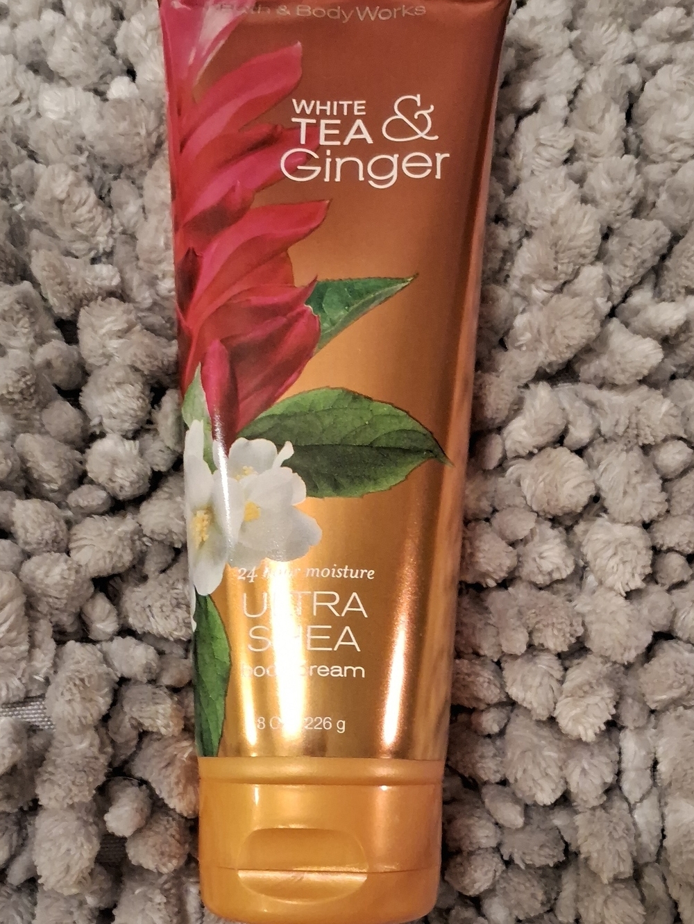 Bath & Body Works White Tea & Ginger Ultra Shea Body Cream - Bronze & Green